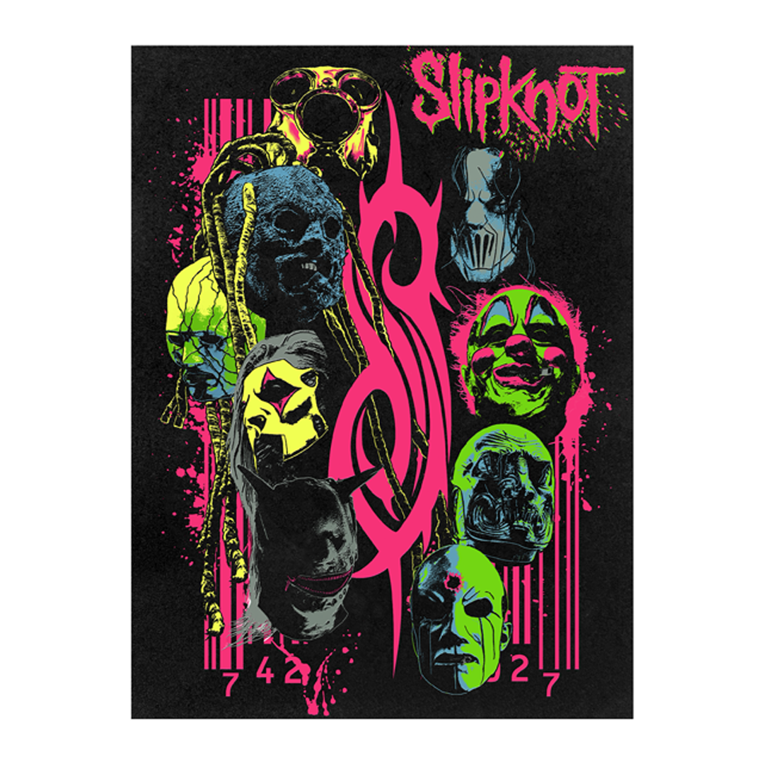 Slipknot Flocked Black Light Poster - Slipknot Official Store
