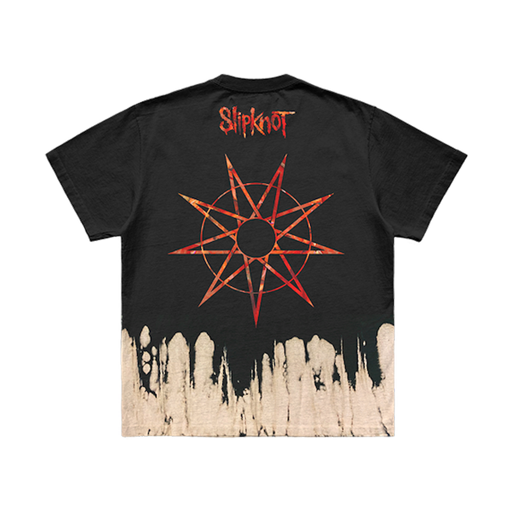 Tribal S Bleach Dyed T-Shirt Back