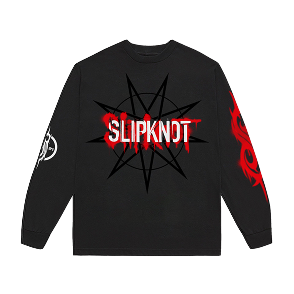 Graffiti Logo Long Sleeve T-shirt ★関税込 Graffiti Logo Longsleeve T-Shirt - Slipknot Official Store