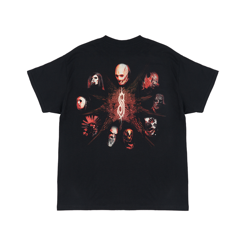 Logo + Masks T-Shirt Back