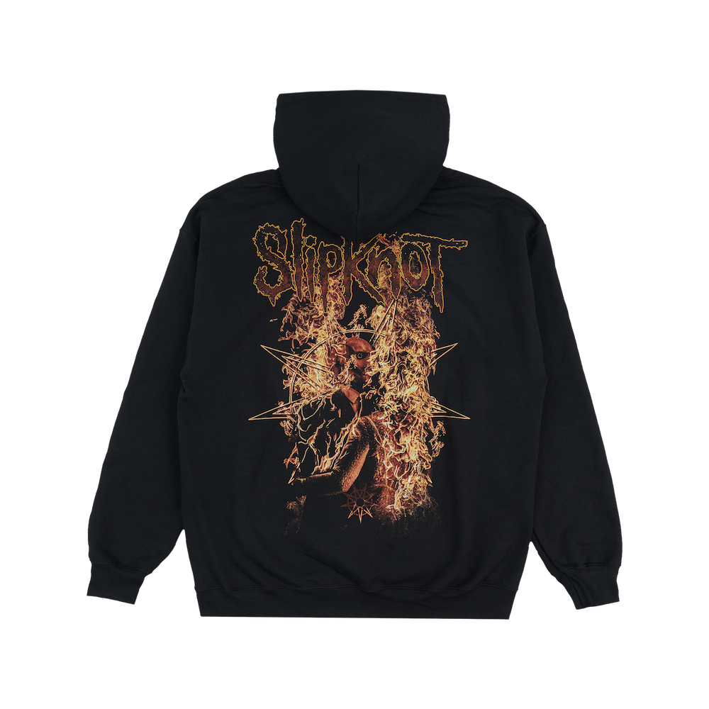 Bone Church Embrace In Flames Hoodie Back