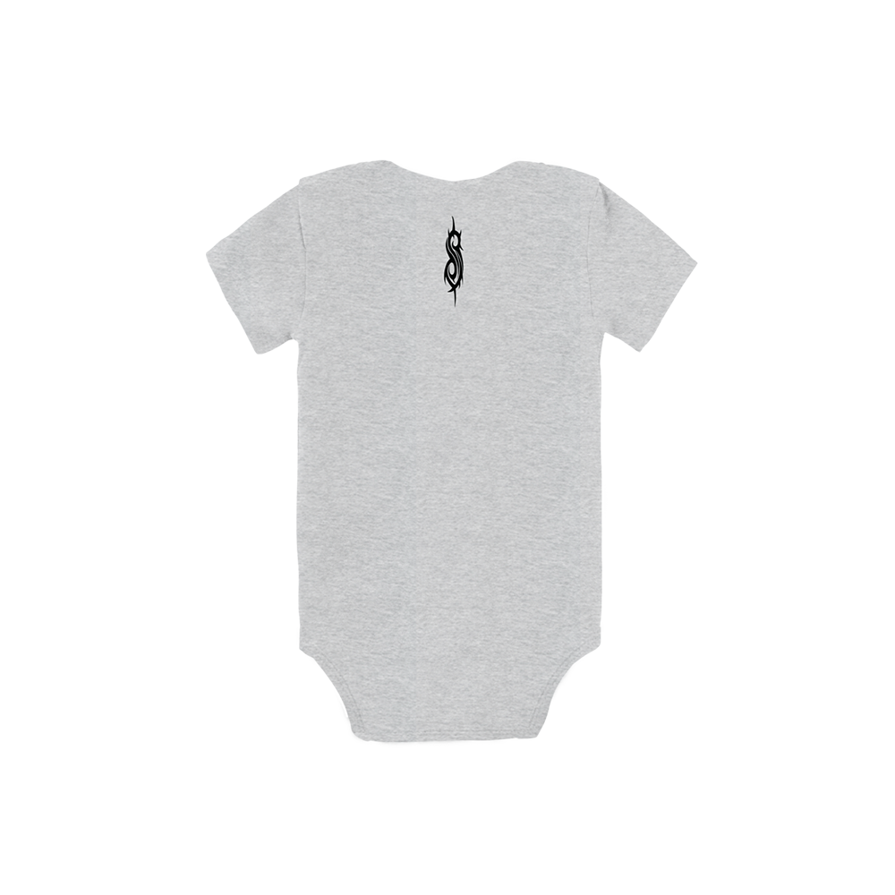 Splatter Logo Gray Onesie Back