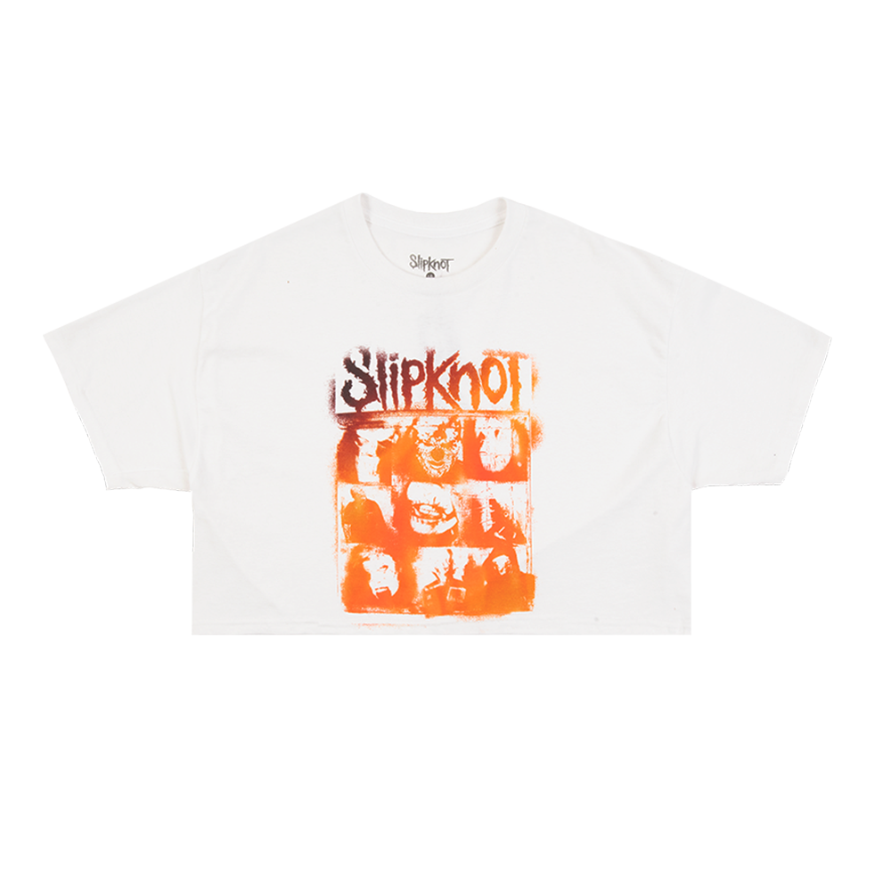 The End, So Far Mask Grid Crop T-Shirt Front