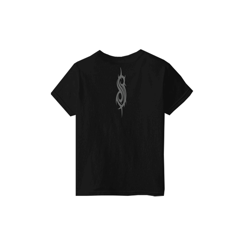 Splatter Logo Black Kids T-Shirt Back