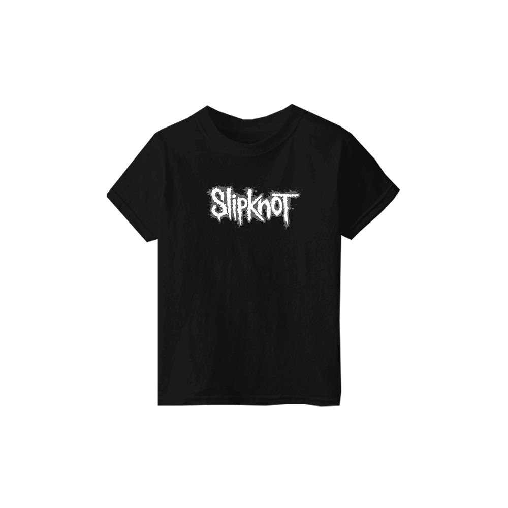 Splatter Logo Black Kids T-Shirt Front