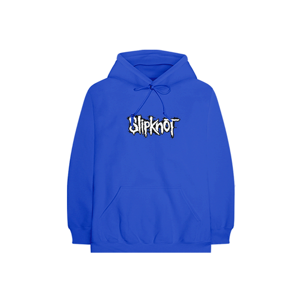 Splatter Logo Blue Kids Hoodie Front