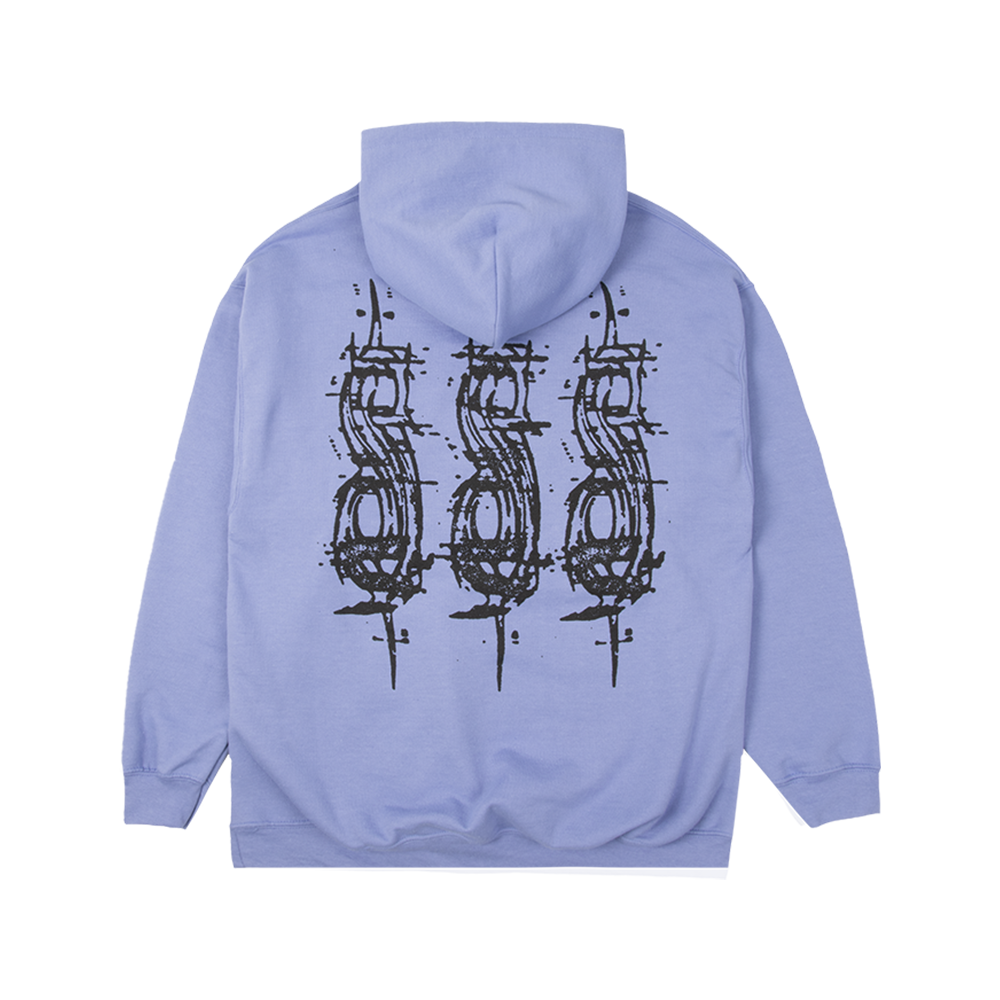 Violet Tribal S Hoodie Back