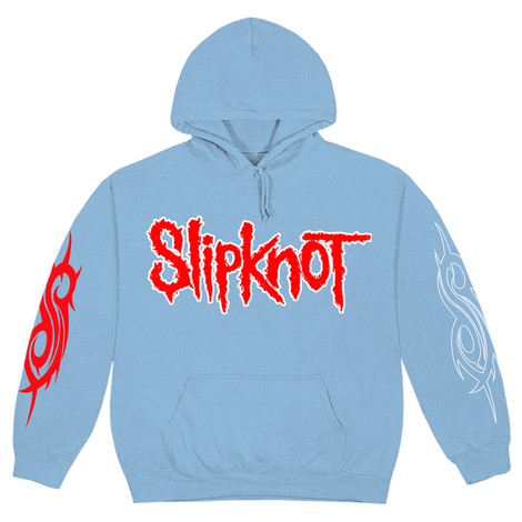 Slipknot Logo '22 Tour Blue Hoodie Front