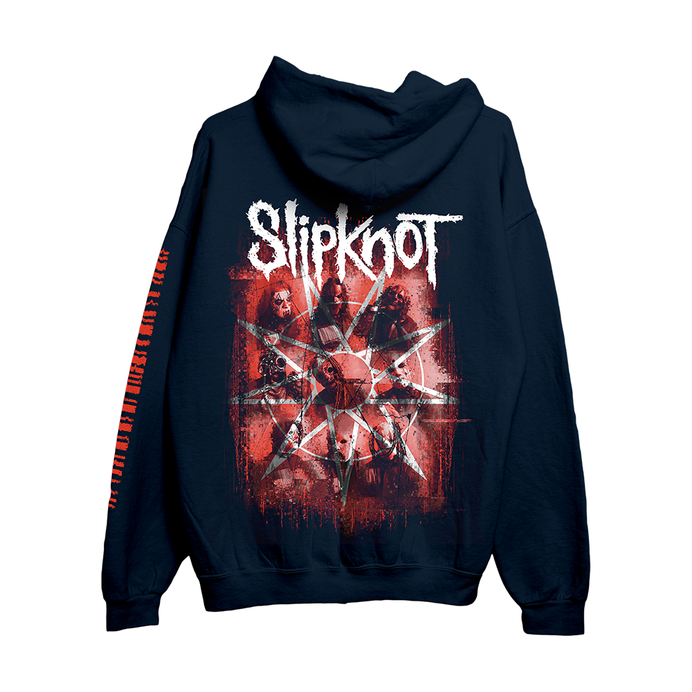 【EZKATON】24FW★ Paths Painting Heavy Cotton Hoodie Here Comes The Pain Zip Hoodie - Slipknot Official Store