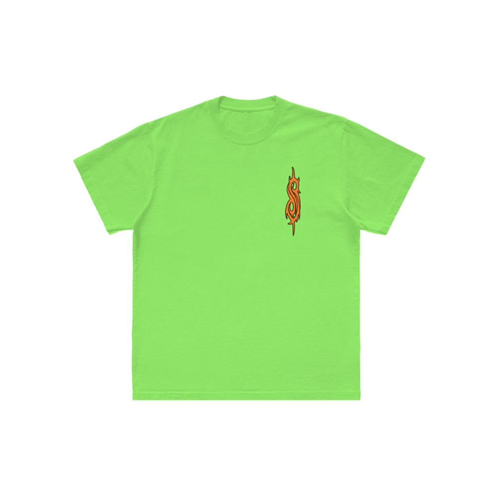 Orange and online lime green shirt