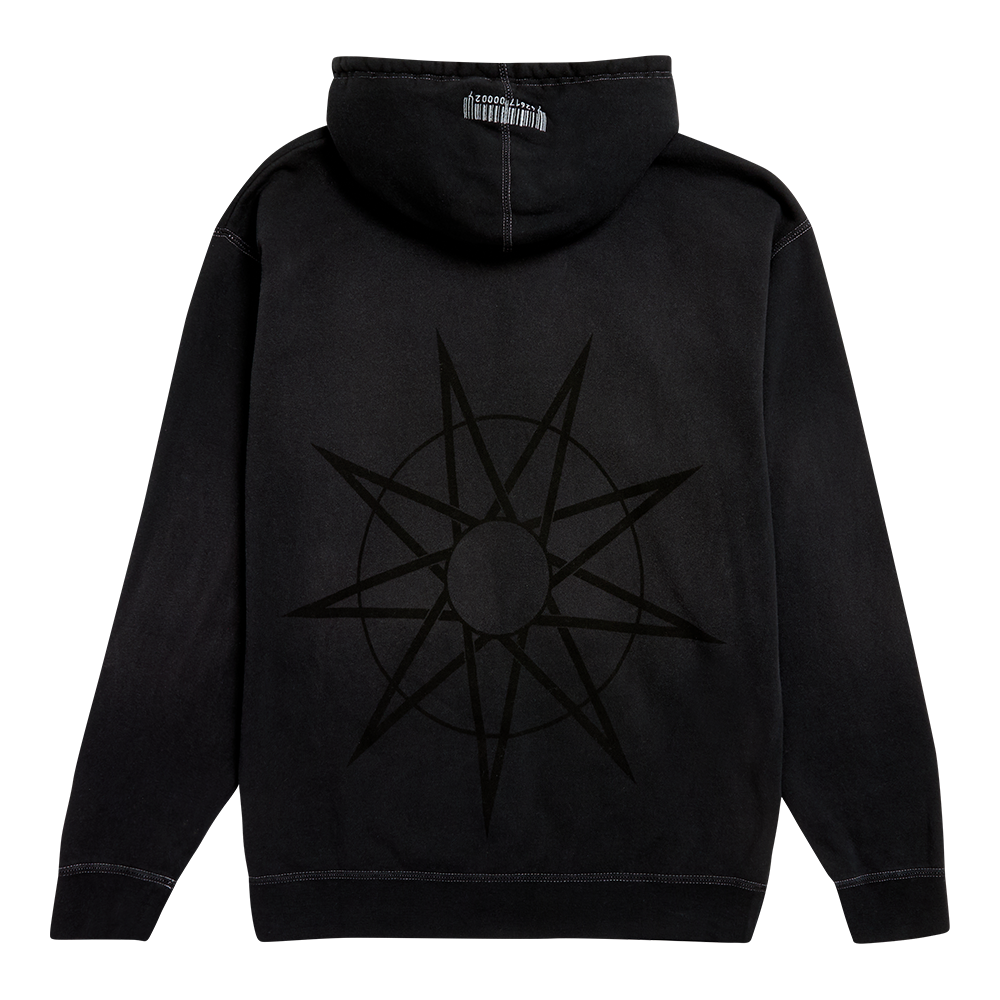 9 Point Star Black Hoodie Back
