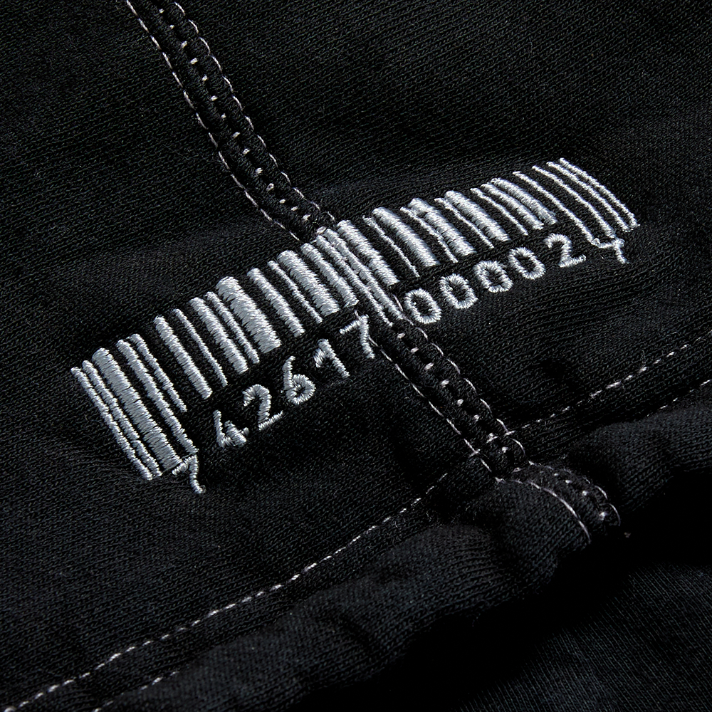 9 Point Star Black Hoodie Detail 2