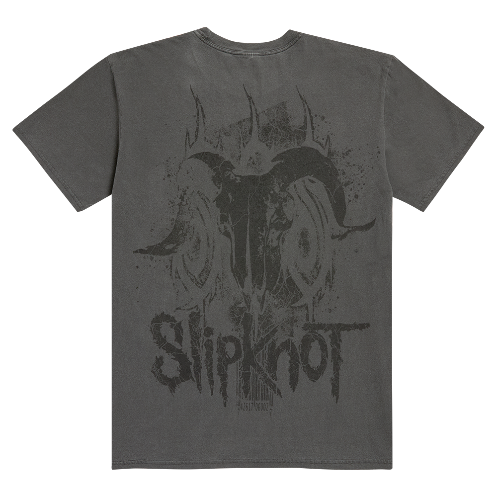 Goat Head Grey T-Shirt Back