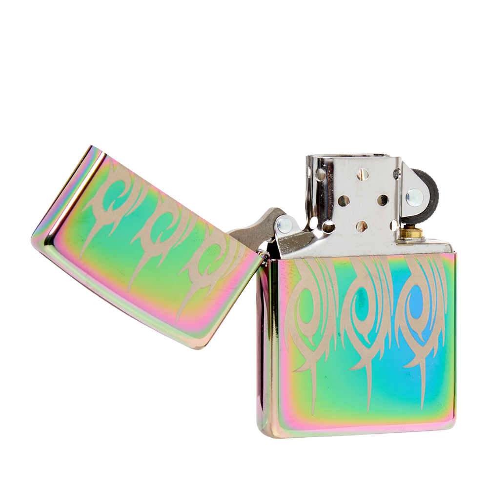 Tribal S Zippo Open No Flame