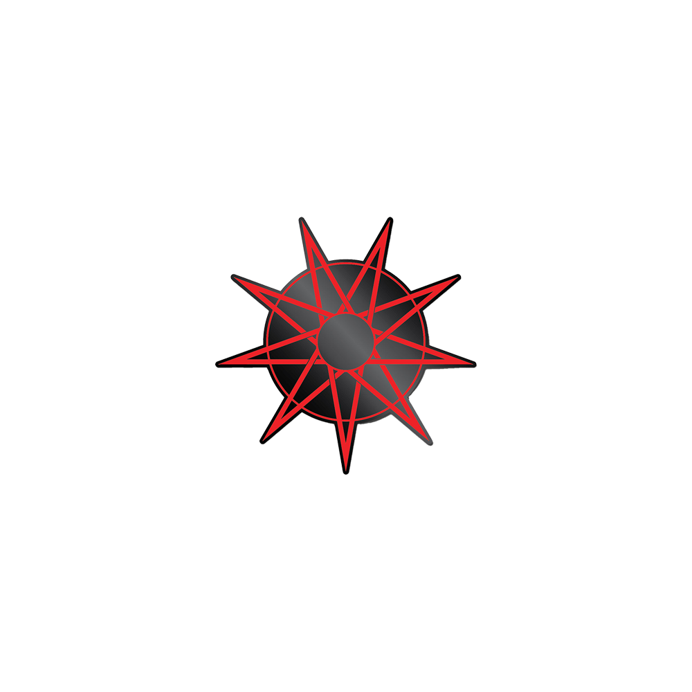 Slipknot T-Shirt Ufficiale – Logo Star A 9 Punte – Unisex Nero, Cotone Morbido