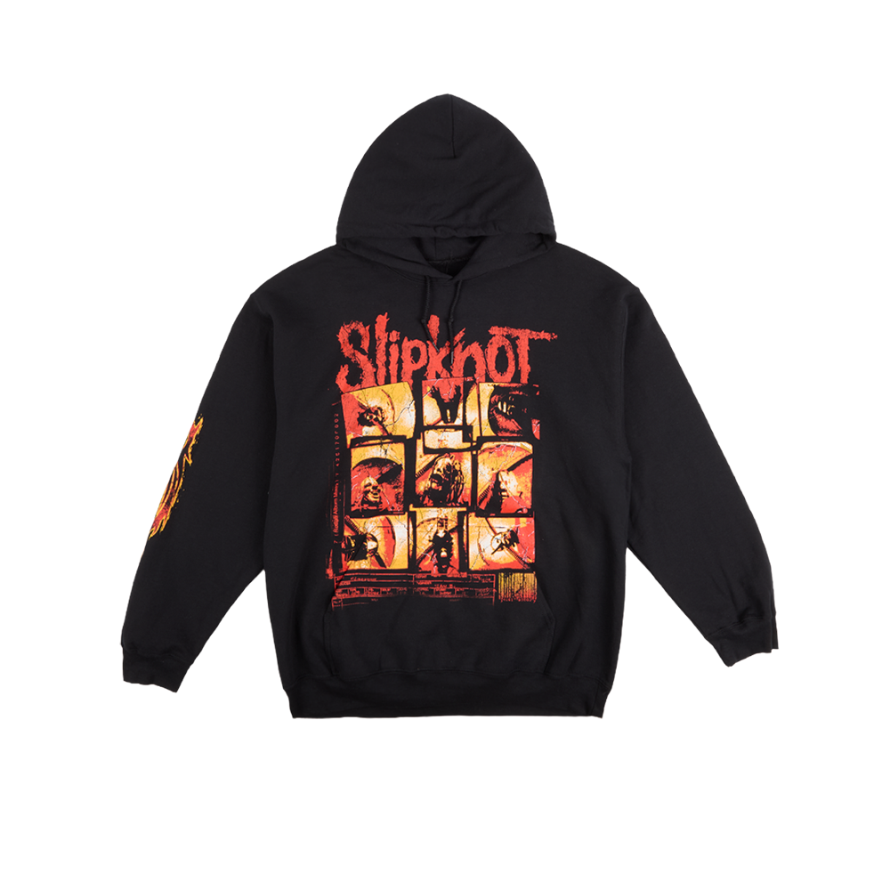 9 Square Pullover Hoodie (Black) Front