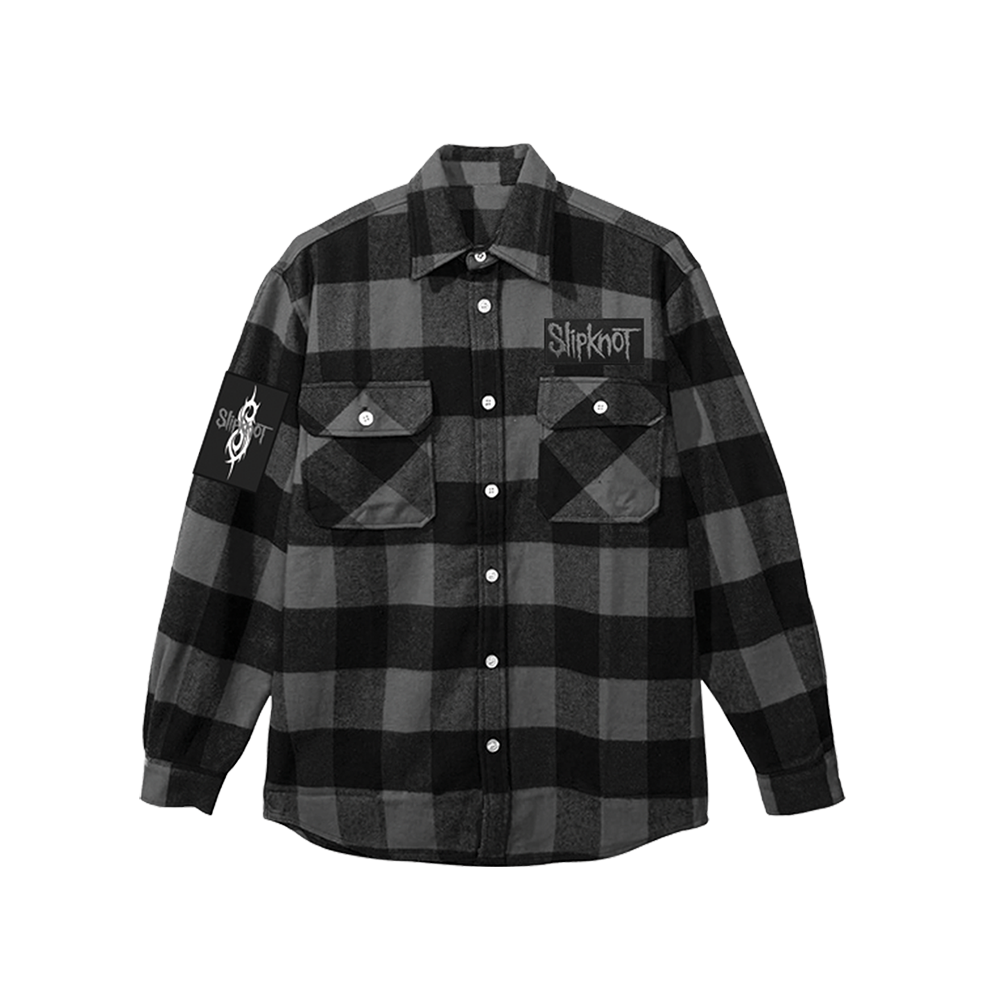 Gray Logo Flannel Front