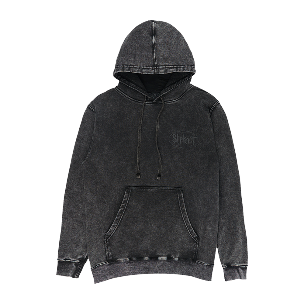 Mineral Washed Logo Hoodie Front