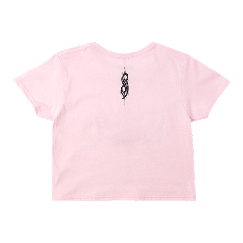 Pink Logo Crop T-Shirt Back