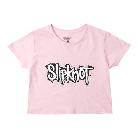 Pink Logo Crop T-Shirt Front