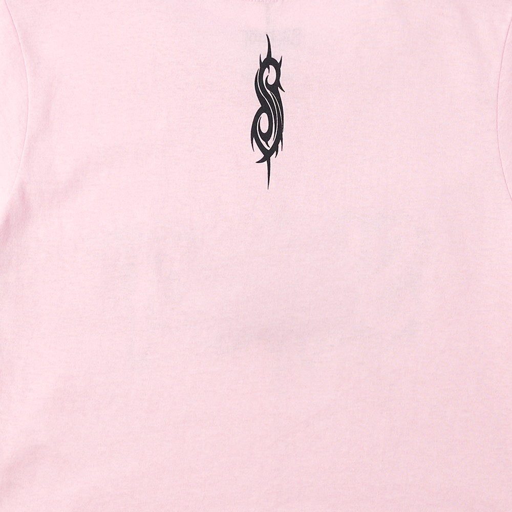 Pink Logo Crop T-Shirt Detail Back