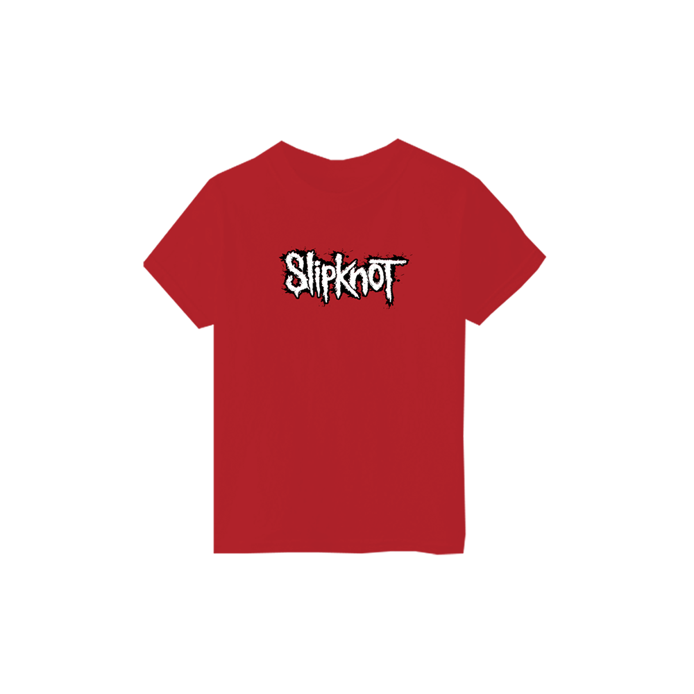 Splatter Logo Red Kids T-Shirt Front