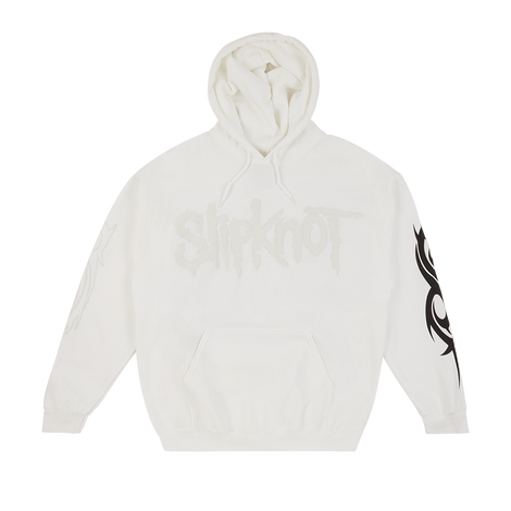 White Logo Hoodie Front