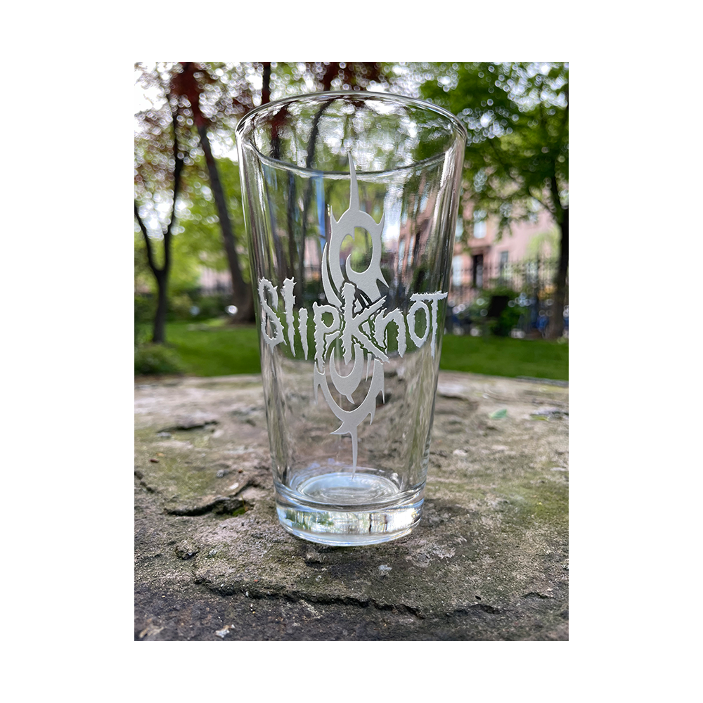 Tribal S Logo Etched Glass