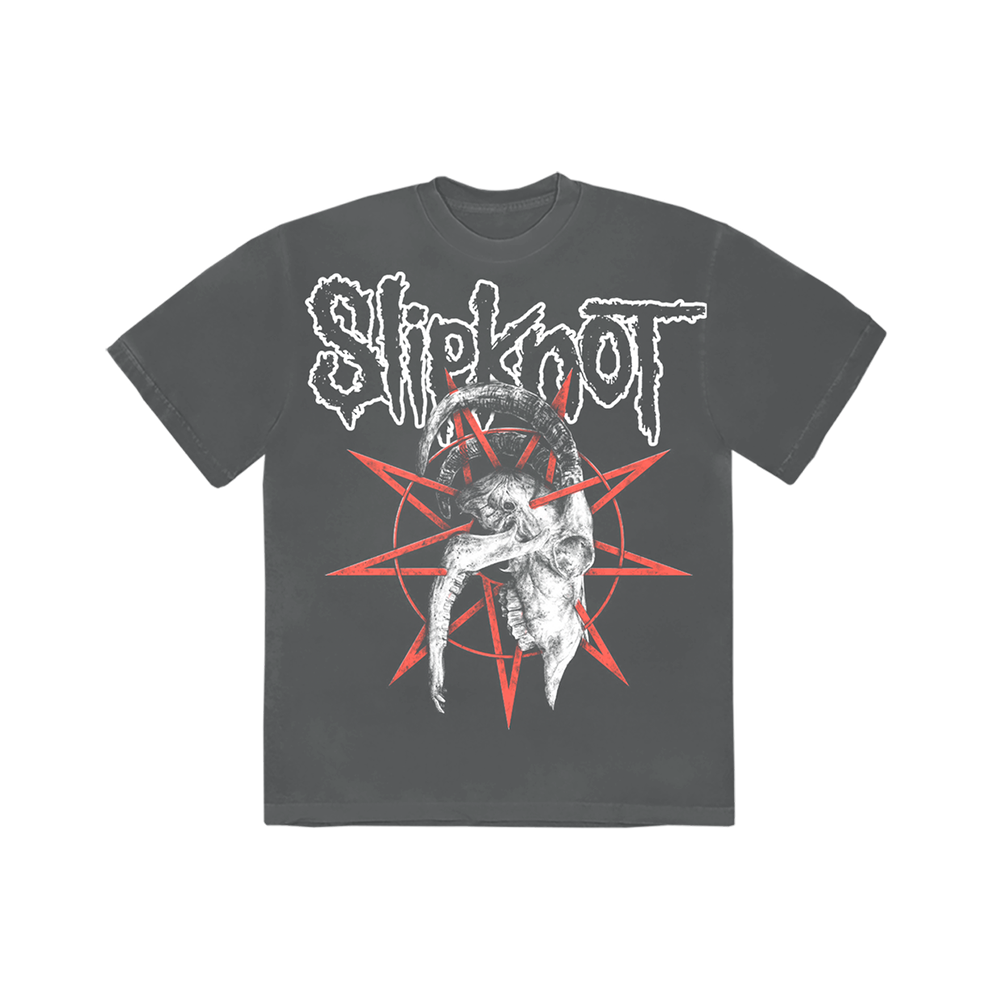 Goat Skull Charcoal Us 22 Tour T Shirt Slipknot Official Store 6263