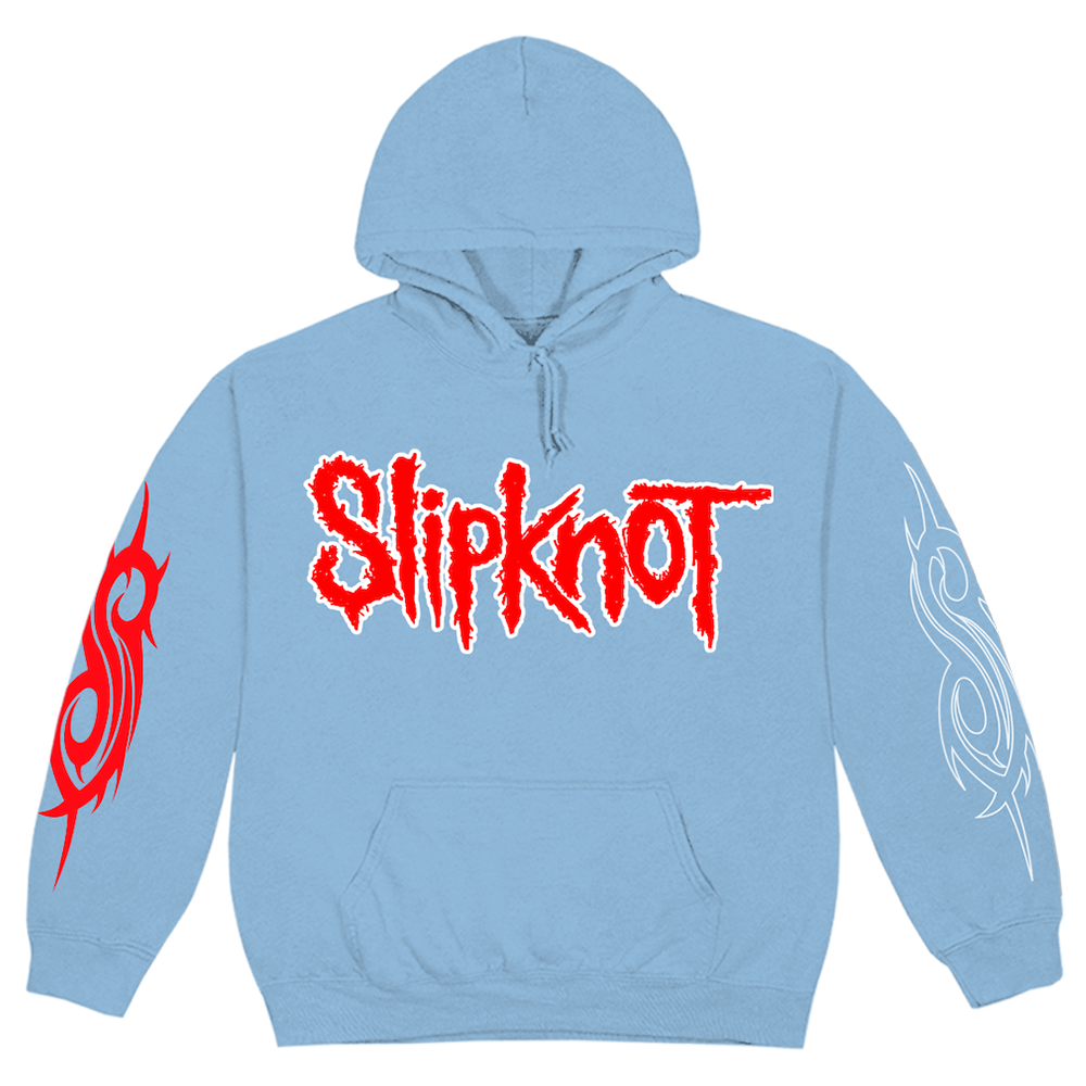 Slipknot Logo '22 Tour Blue Hoodie Front